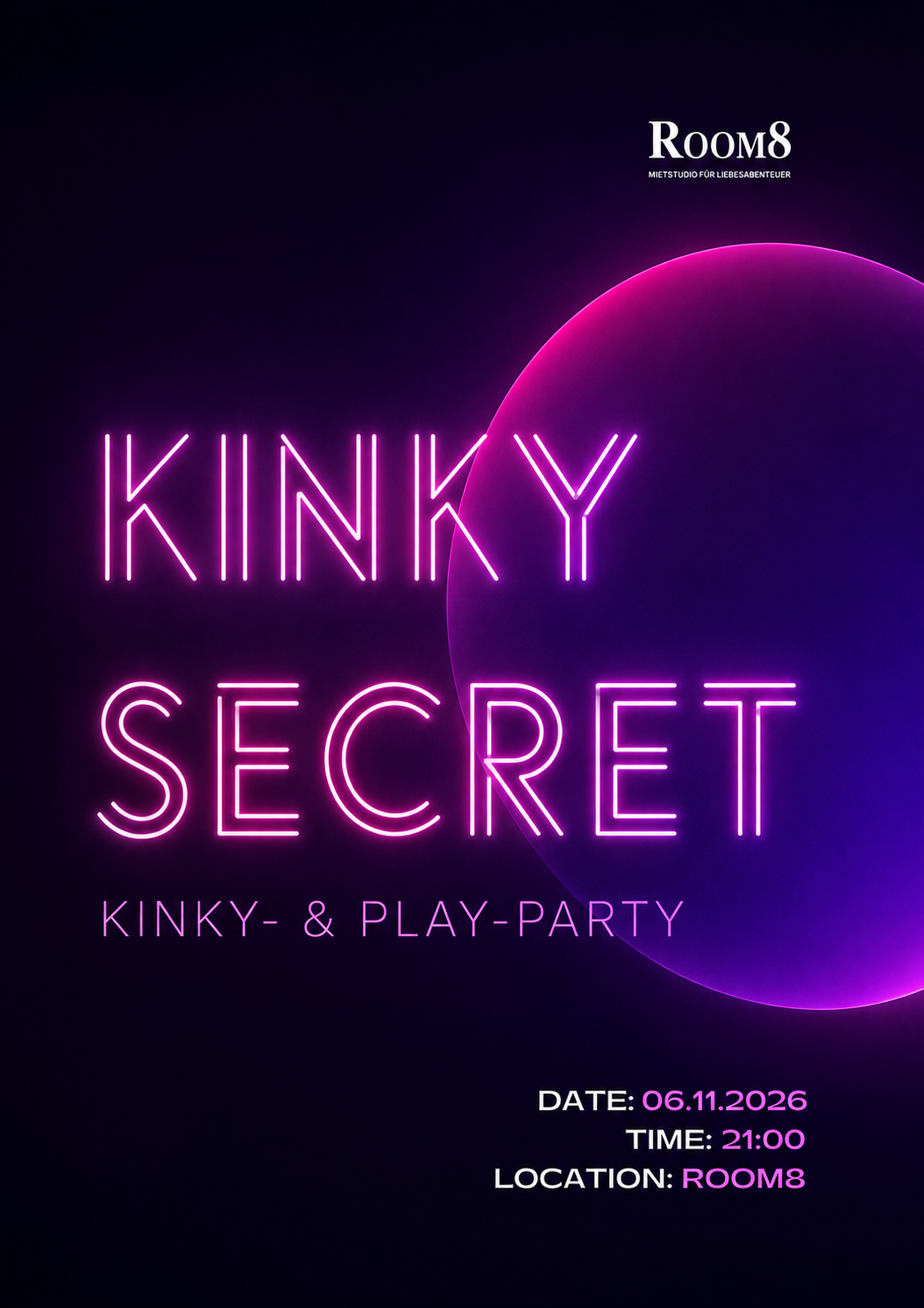 KINKY SECRET – Kinky & Play Party - 06. November 2026